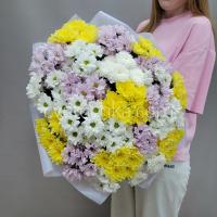 Букет из 25 кустовых хризантем с доставкой в Челябинске