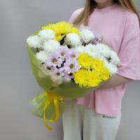 Букет из кустовых хризантем микс с доставкой в Челябинске