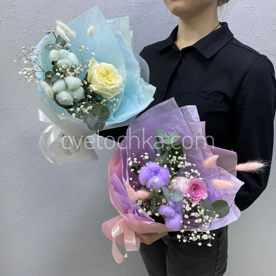 "Звездочка" букет-комплимент с розой