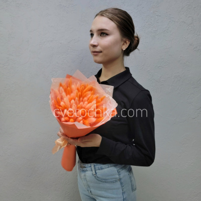 Букет сухоцветов с лагурусом №17. Цвет на выбор