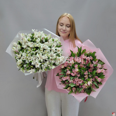 Букет из 25 альстромерий с доставкой в Челябинске