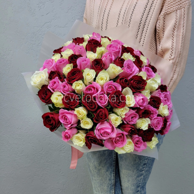 Букет из 101 мини розы