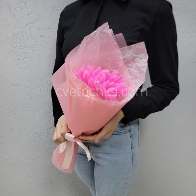 Букет сухоцветов с лагурусом №16. Цвет на выбор