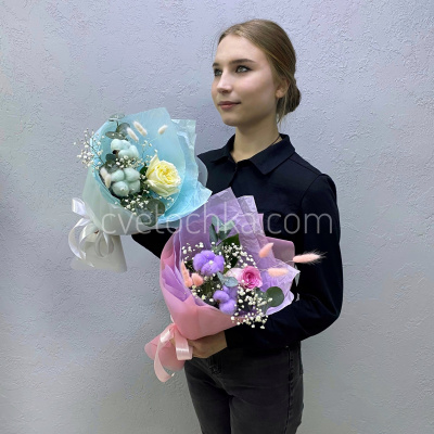 "Звездочка" букет-комплимент с розой